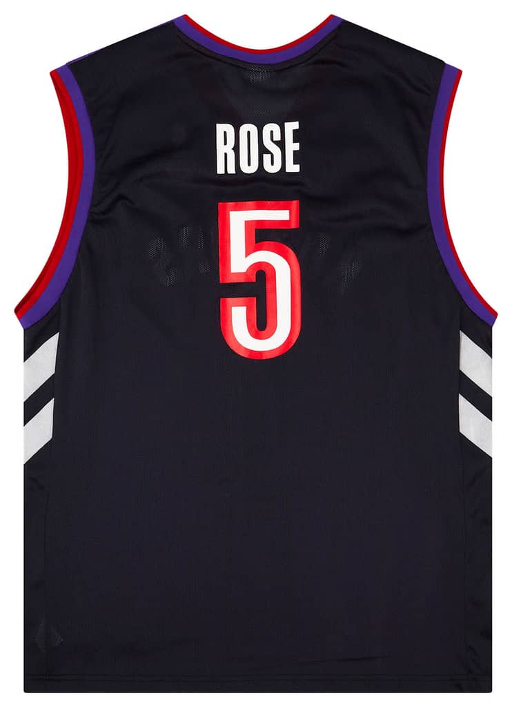 2003-06 Toronto Raptors Rose #5 Reebok Away Jersey (Very Good) XL