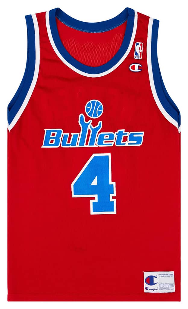 1995-97 Washington Bullets Webber #4 Champion Away Jersey (Excellent) M