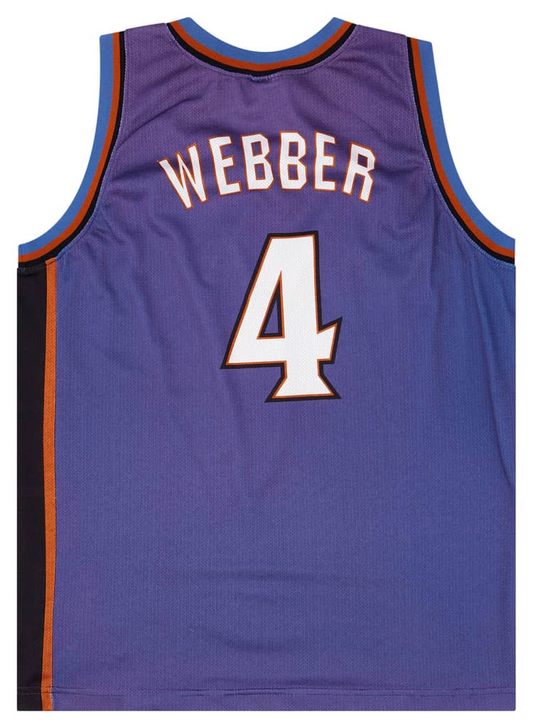 1997-98 Washington Wizards Webber #4 Champion Away Jersey (Very Good) L