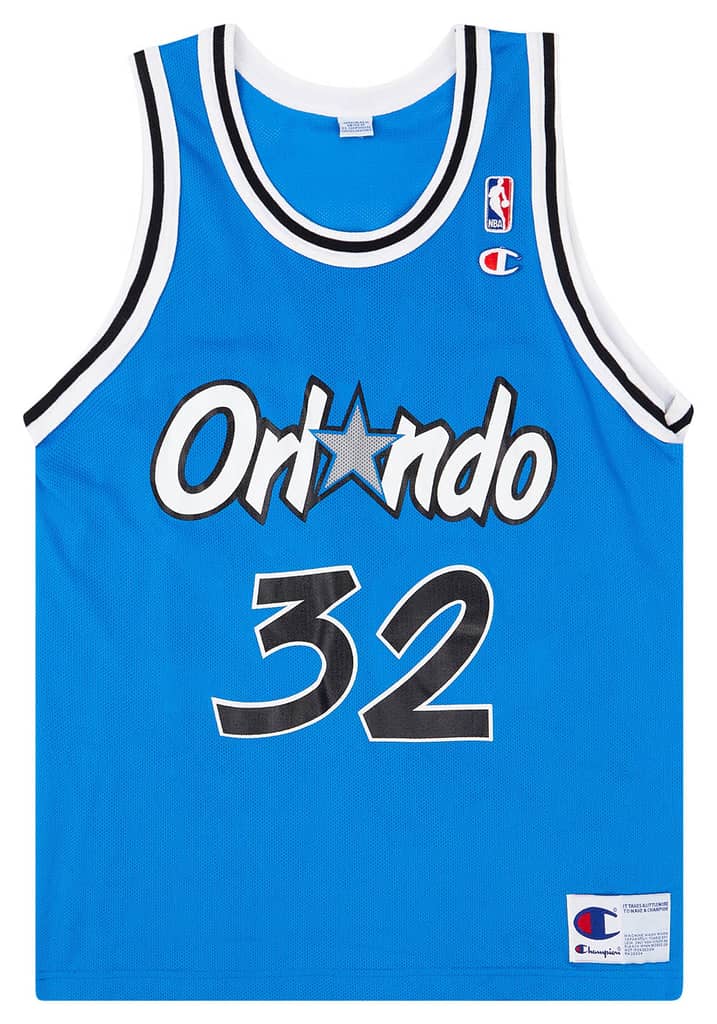 1995-96 Orlando Magic O'Neal #32 Champion Away Jersey (Very Good) L