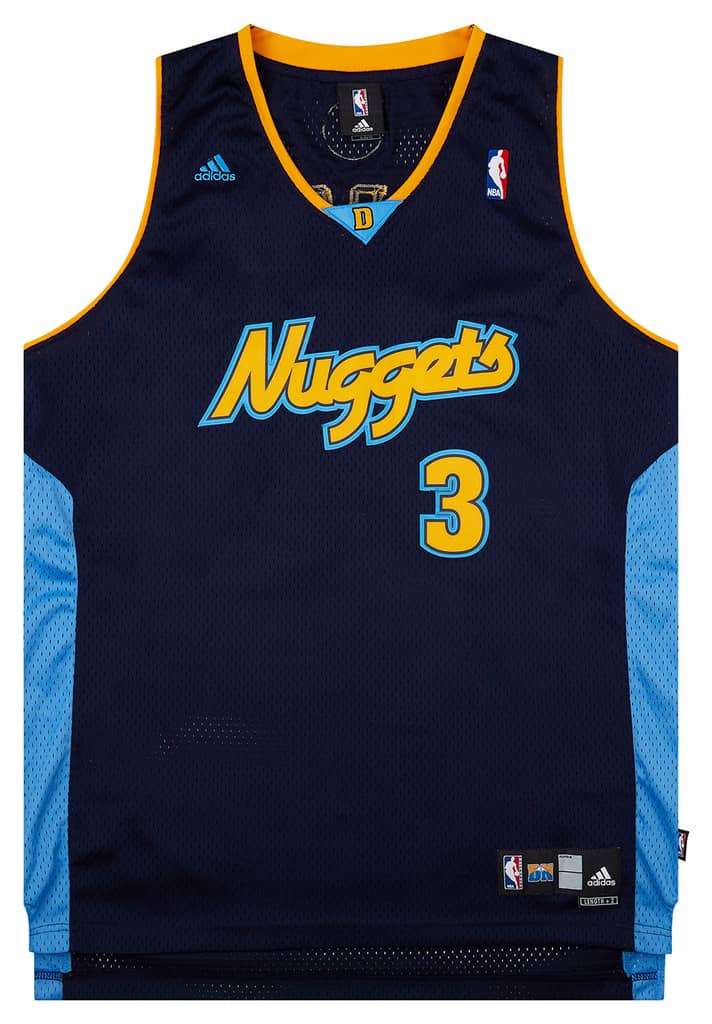 2006-08 Denver Nuggets Iverson #3 adidas Swingman Alternate Jersey (Excellent) XL