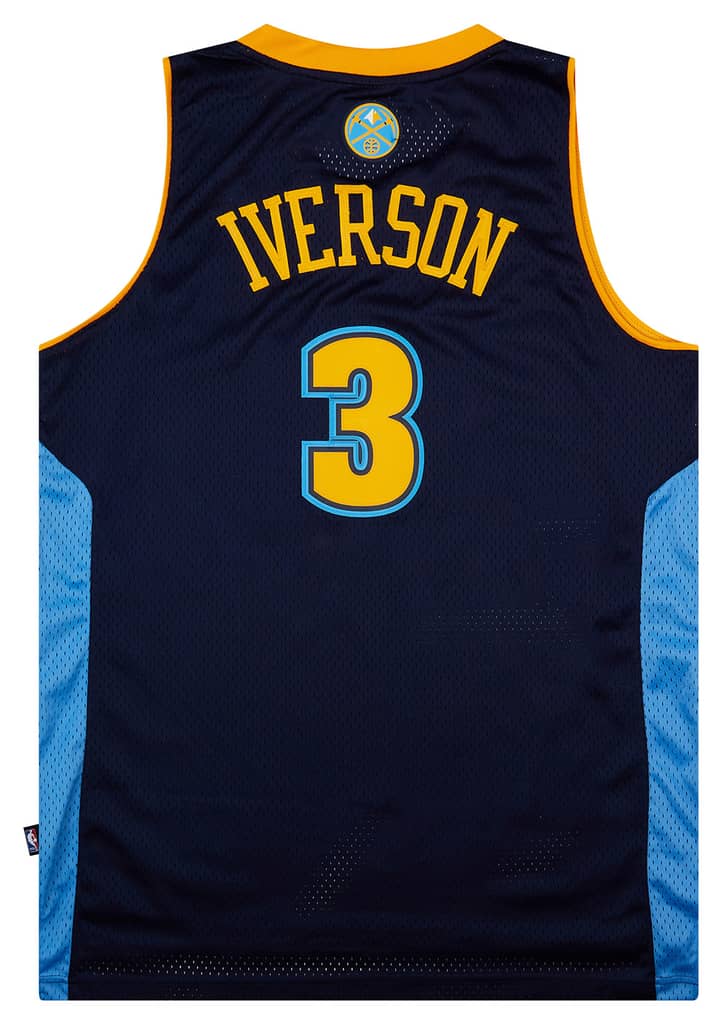 2006-08 Denver Nuggets Iverson #3 adidas Swingman Alternate Jersey (Excellent) XL