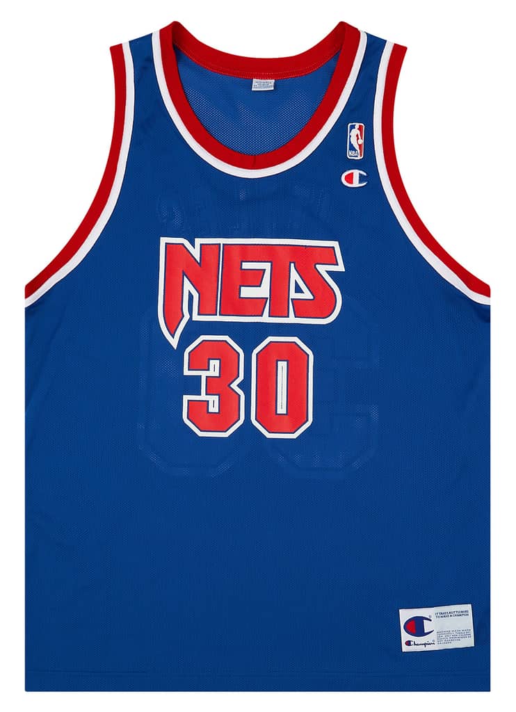 1996-97 New Jersey Nets Kittles #30 Champion Away Jersey (Excellent) L