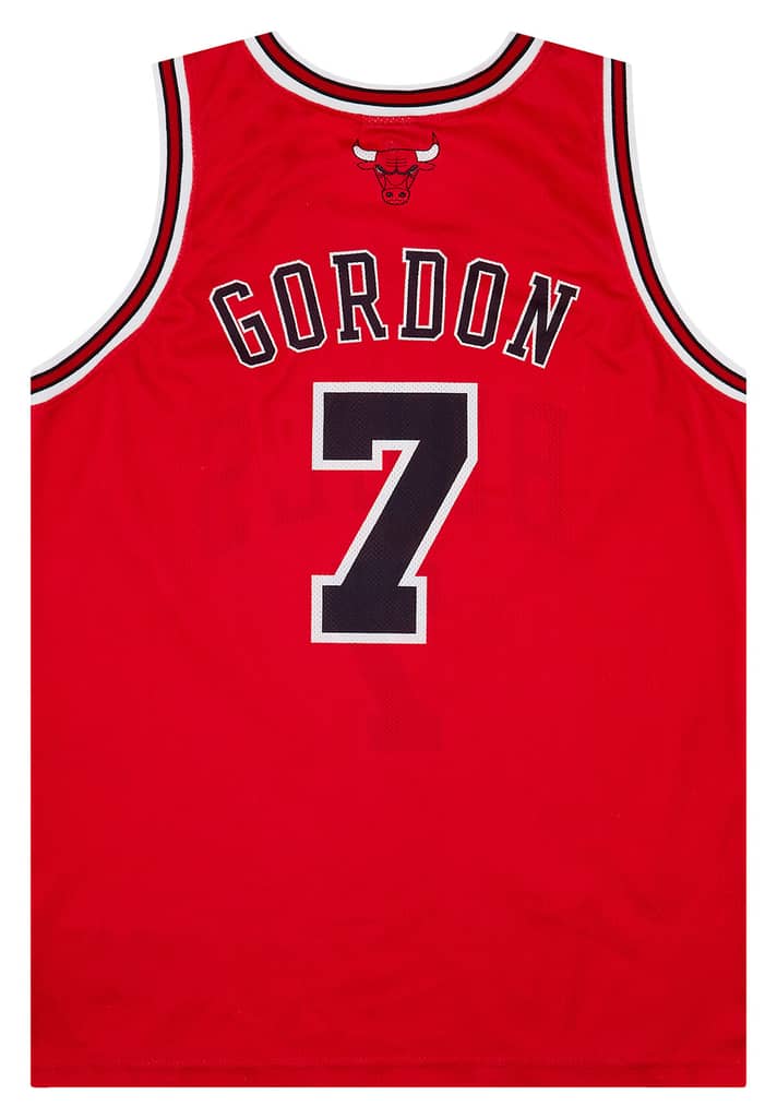 2004-09 Chicago Bulls Gordon #7 Champion Away Jersey (Excellent) L