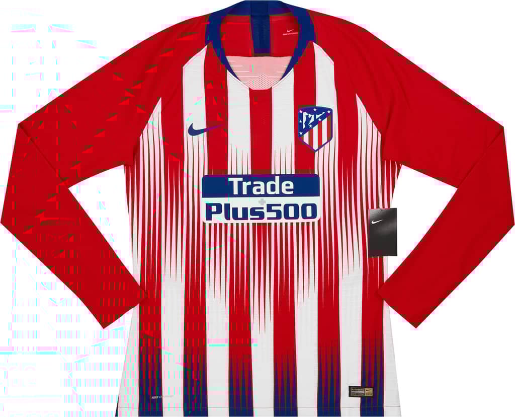 2018-19 Atletico Madrid Player Issue Home L/S Shirt Godín #2 M