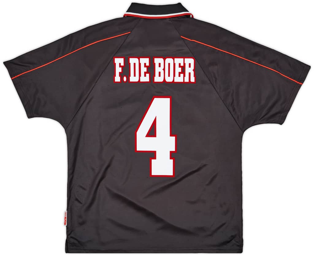 1998-99 Ajax Away Shirt F.De Boer #4 - 8/10 - (L)