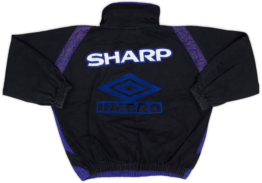 1996-97 Manchester United 1/4 Zip Drill Top - 5/10 - (L.Boys)