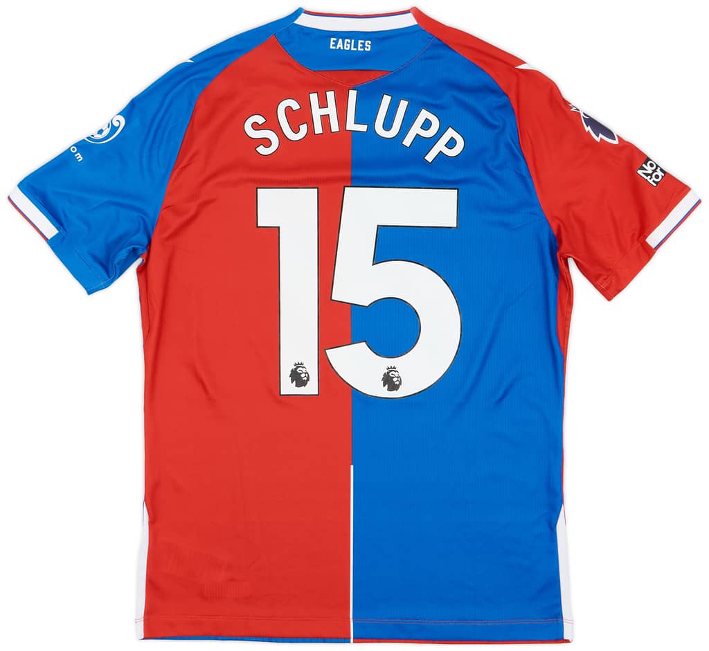 2023-24 Crystal Palace Match Issue Home Shirt Schlupp #15
