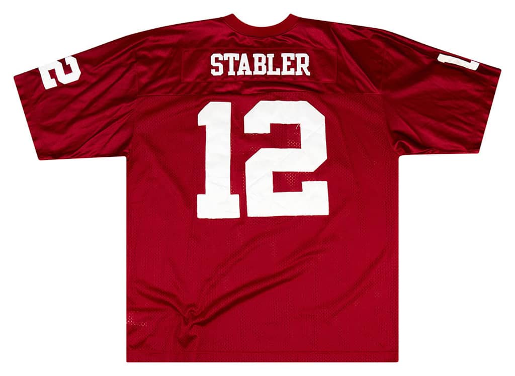 1965 Alabama Crimson Tide Stabler #12 Nike Throwback Jersey (Home) 3XL
