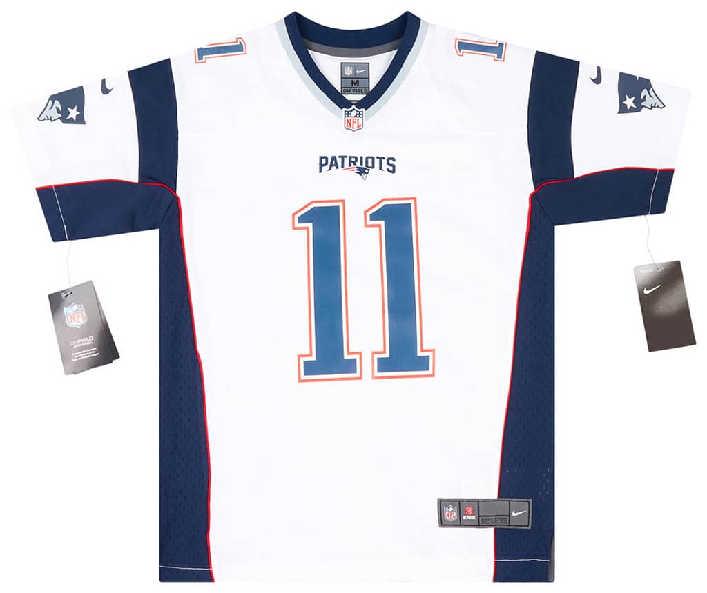 2018-19 New England Patriots Edelman #11 Nike Game Jersey (Away) Y - W/Tags