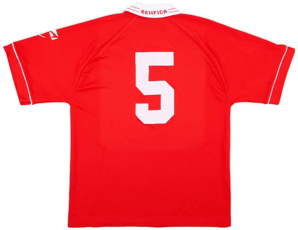 1996-97 Benfica Match Worn Home Shirt #5
