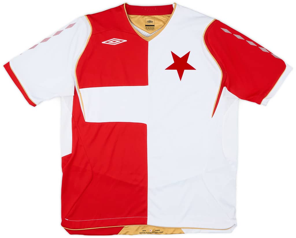 2008-09 Slavia Prague Home Shirt - 9/10 - (L)
