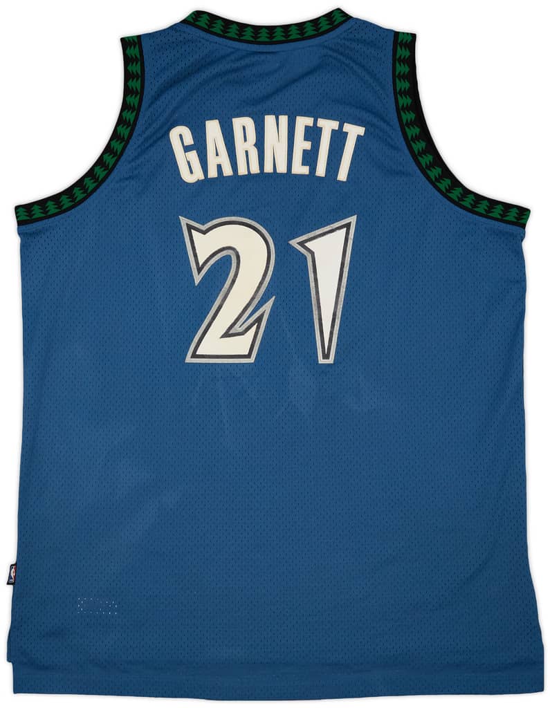 2004-06 Minnesota Timberwolves Garnett #21 Reebok Swingman Away Jersey - 7/10 - (XXL)