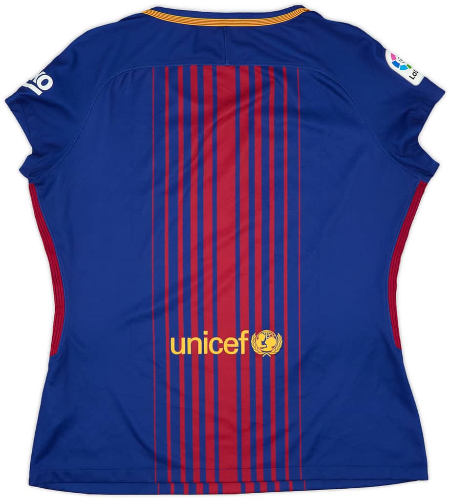 2017-18 Barcelona Home Shirt - 9/10 - (Women's XL)