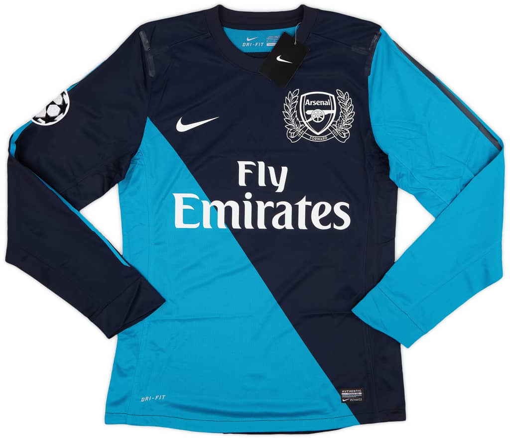 2011-12 Arsenal Player Issue Away L/S Shirt Henry #12 (M)