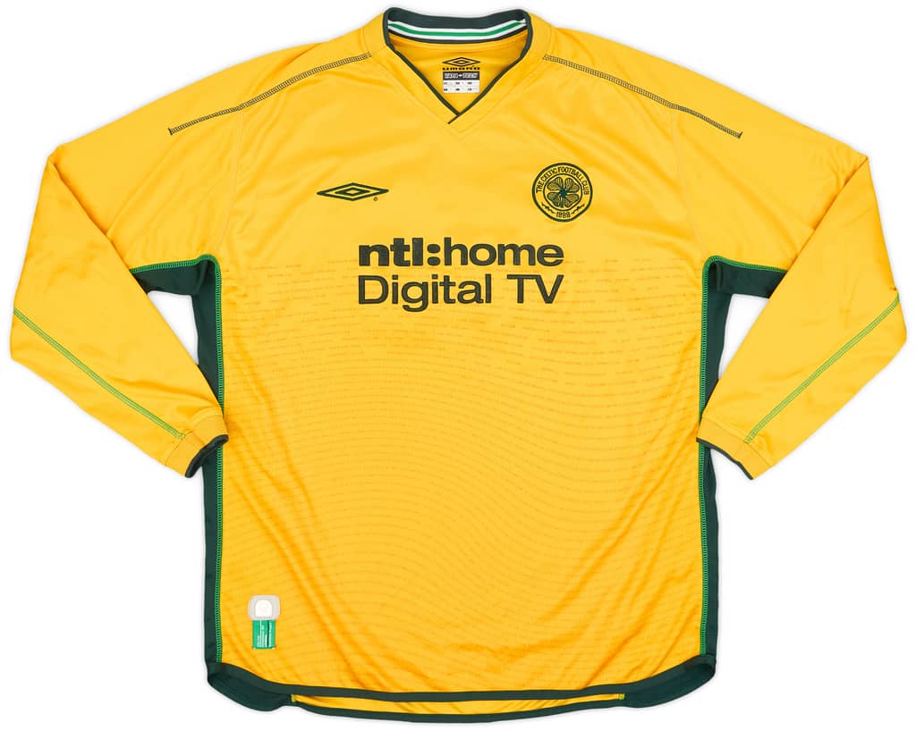 2002-03 Celtic Away L/S Shirt #23 - 8/10 - (XL)