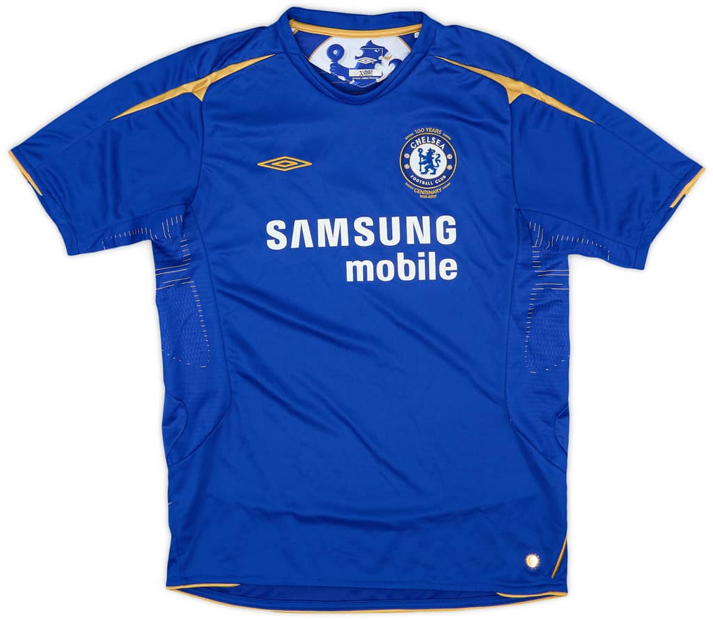 2005-06 Chelsea Centenary Home Shirt - 9/10 - (XL.Boys)