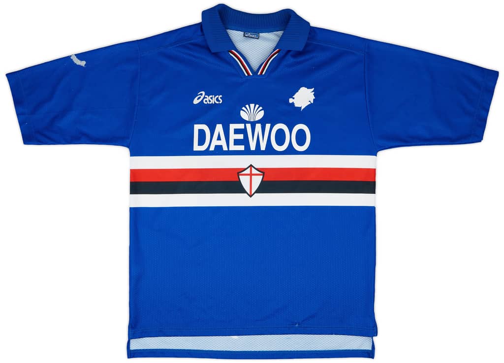 1997-98 Sampdoria Match Issue Home Shirt Vergassola #19