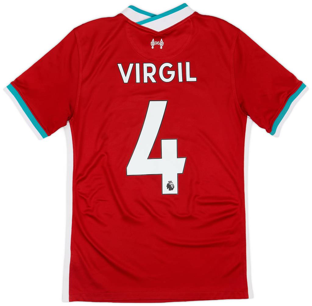 2020-21 Liverpool Home Shirt Virgil #4 - 6/10 - (S)