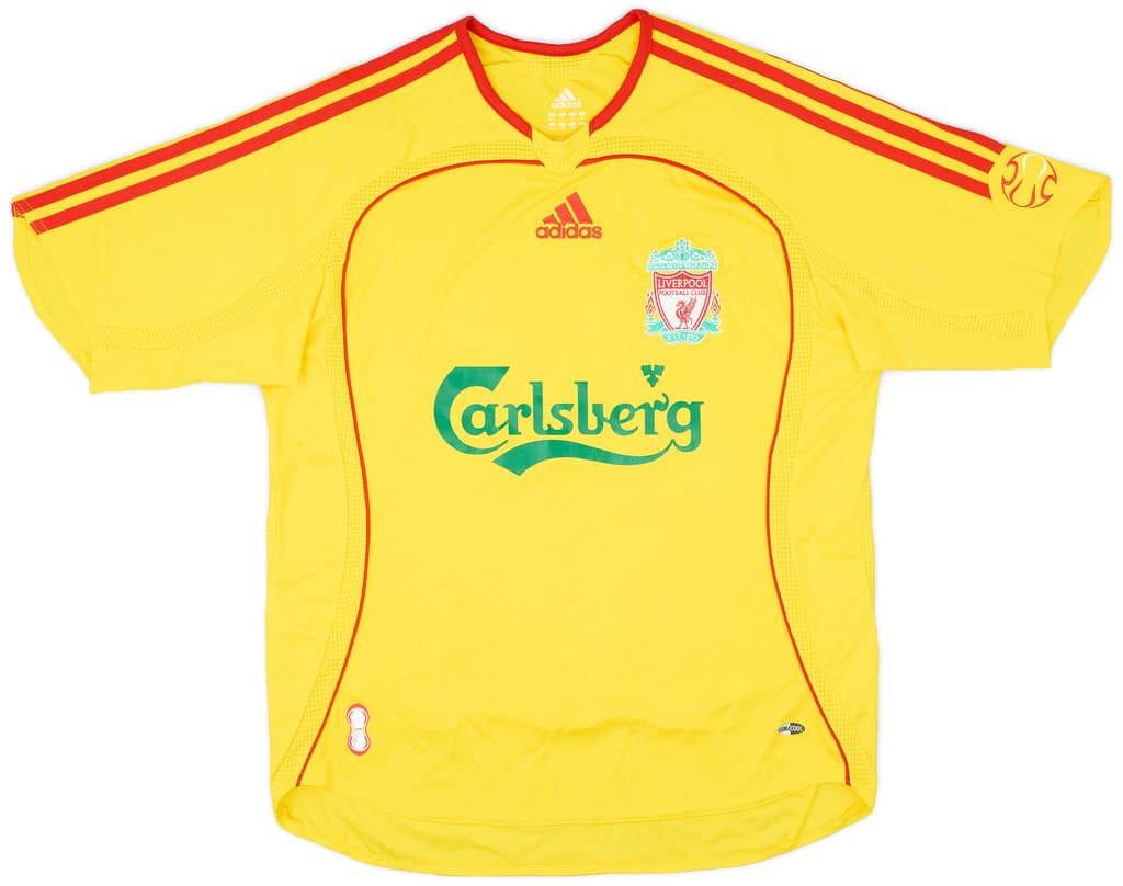 2006-07 Liverpool Away Shirt - 8/10 - (L.Boys)