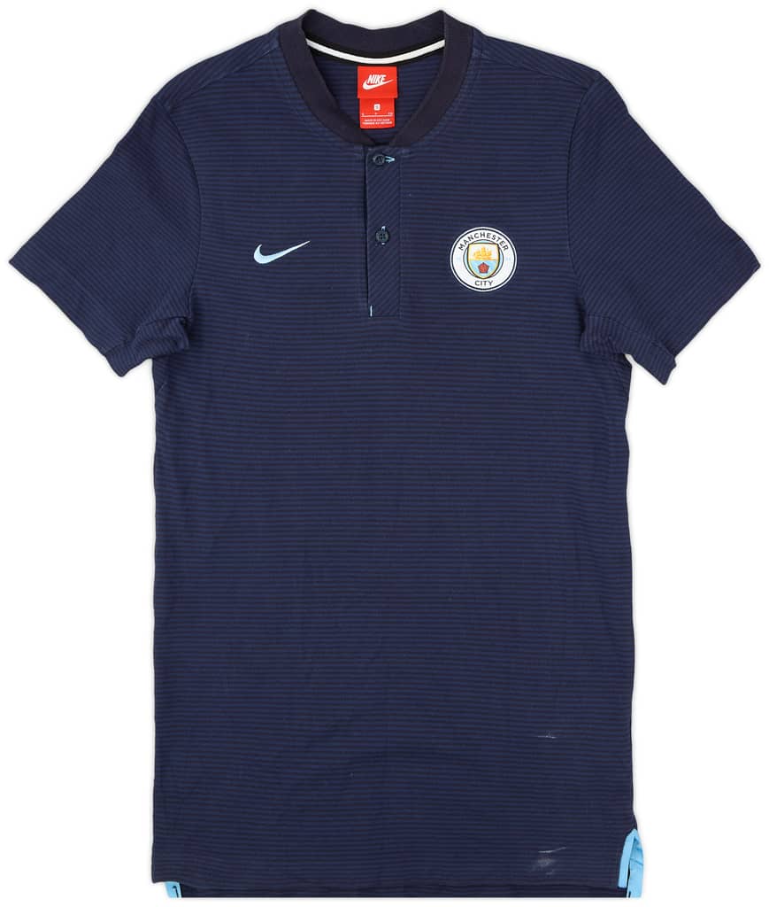 2017-18 Manchester City Nike Polo Shirt - 7/10 - (S)