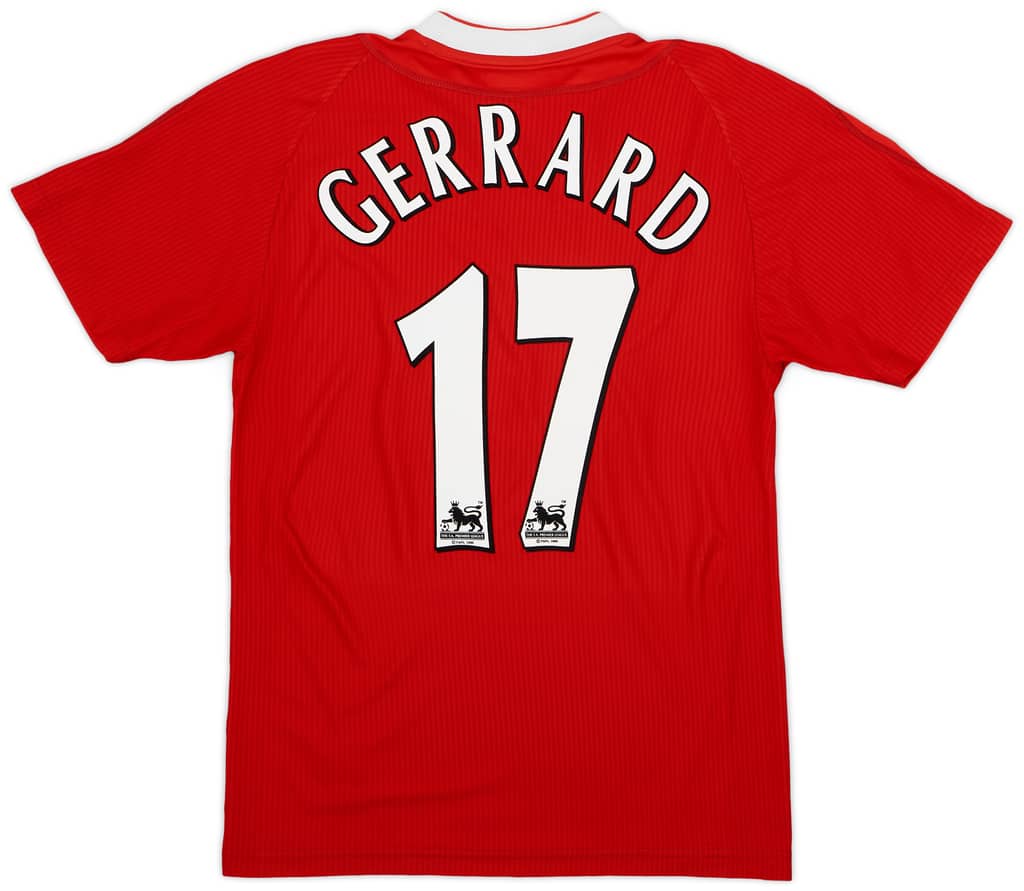 2002-04 Liverpool Home Shirt Gerrard #17 - 7/10 - (S)