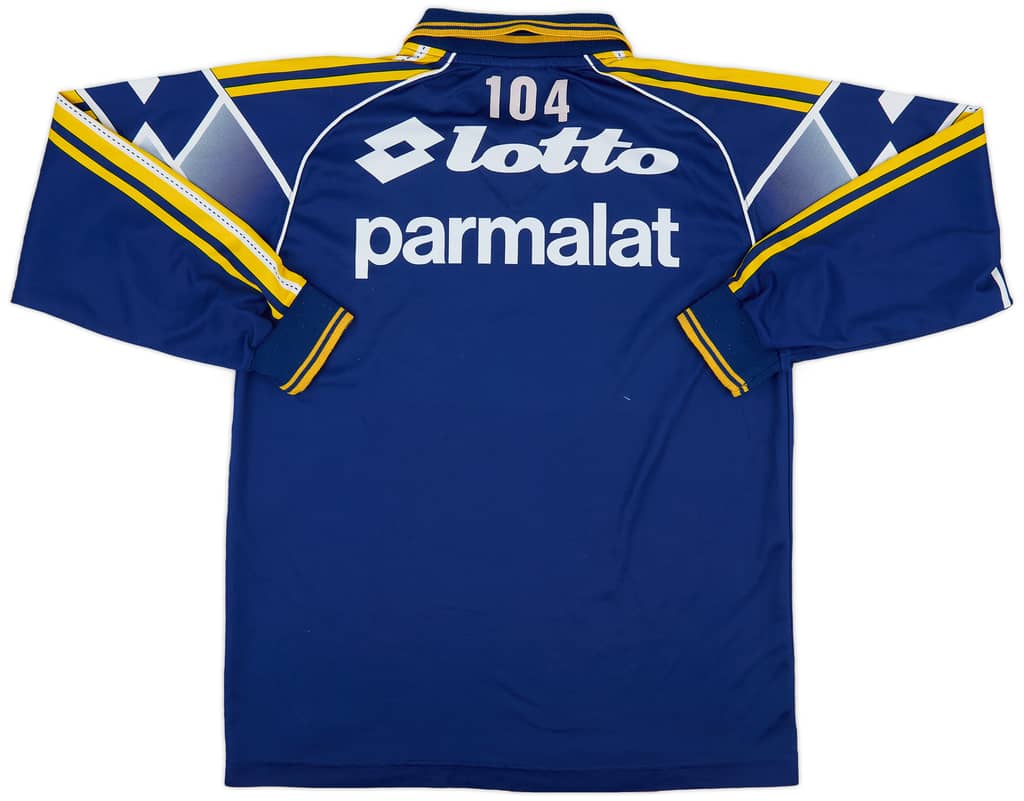1998-99 Parma Player Issue Lotto Training L/S Shirt #104 - 8/10 - (XL)