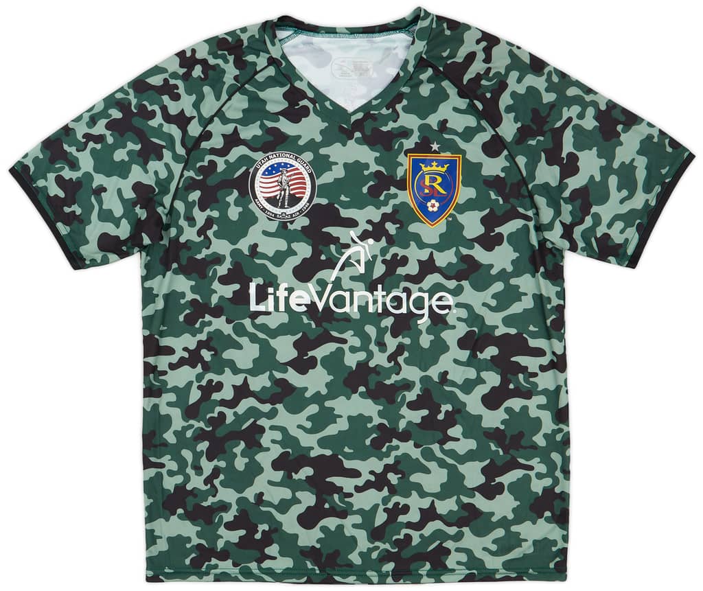 2015-18 Real Salt Lake Player Issue Military Appreciation Warm Up Shirt #12