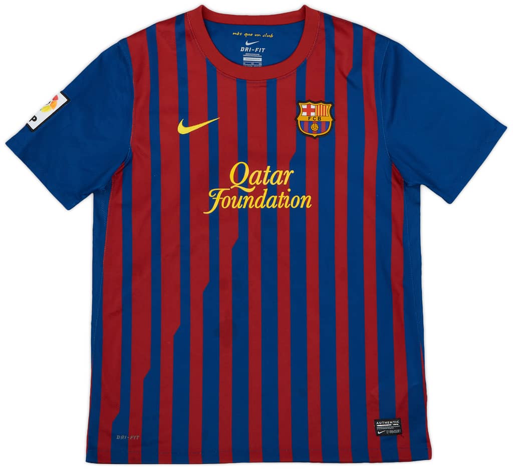 2011-12 Barcelona Home Shirt - 9/10 - (XL.Boys)