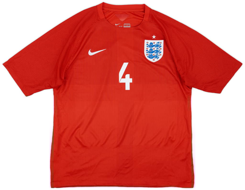 2014-15 England Away Shirt Gerrard #4 - 6/10 - (XL)