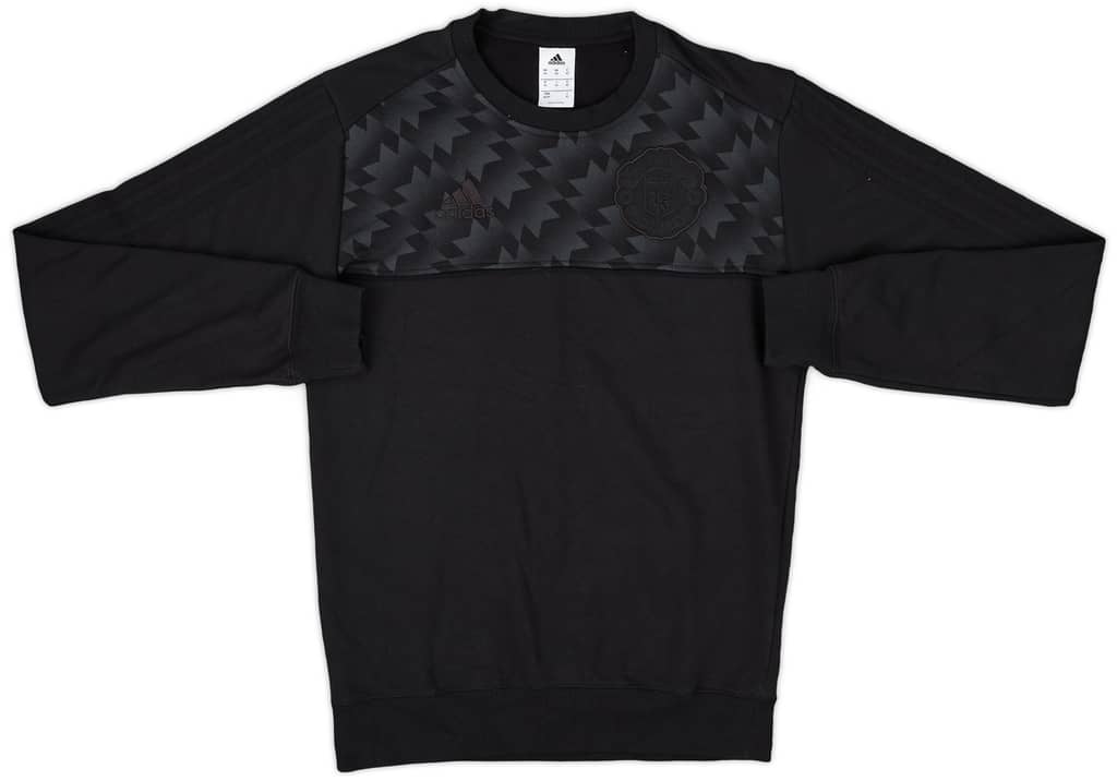 2017-18 Manchester United adidas Sweat Top - 9/10 - (XS)