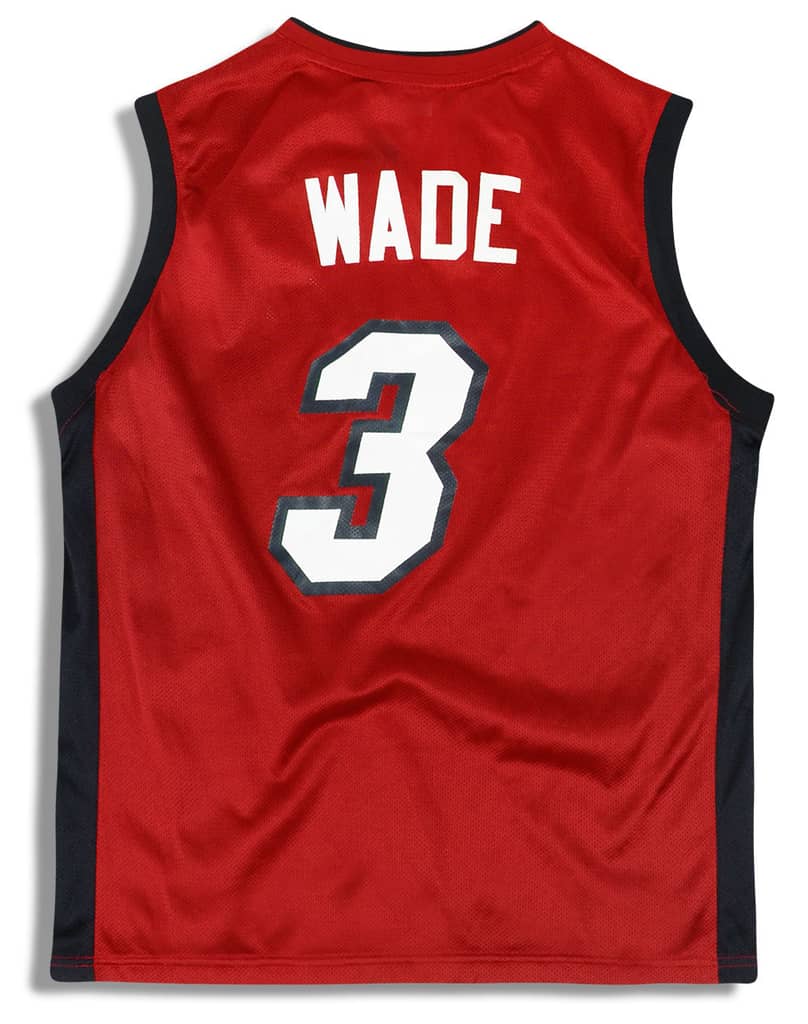 2006-08 Miami Heat Wade #3 adidas Jersey (Alternate) Y