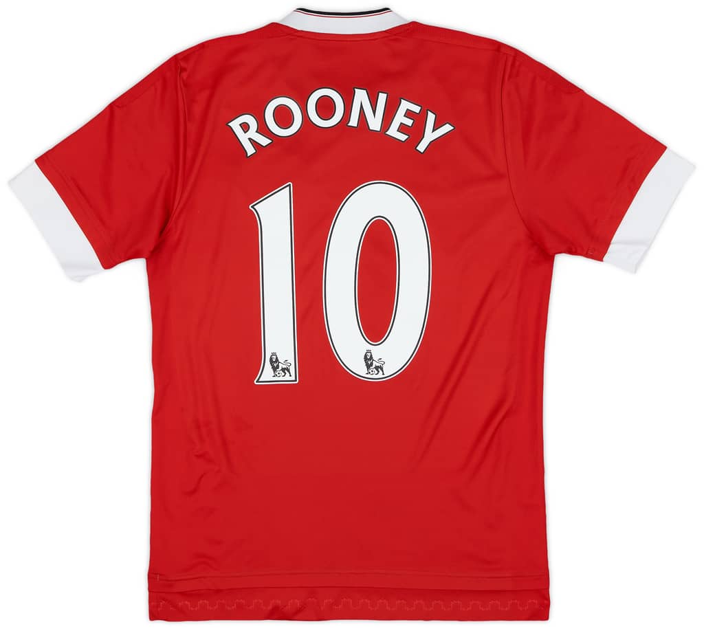 2015-16 Manchester United Home Shirt Rooney #10 - 6/10 - (XS)