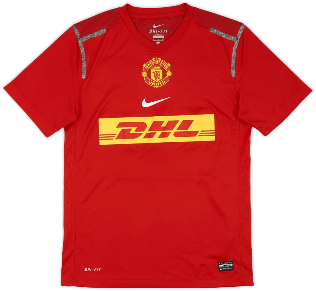 2012-13 Manchester United Player Issue Nike Training Shirt - 9/10 - (S)