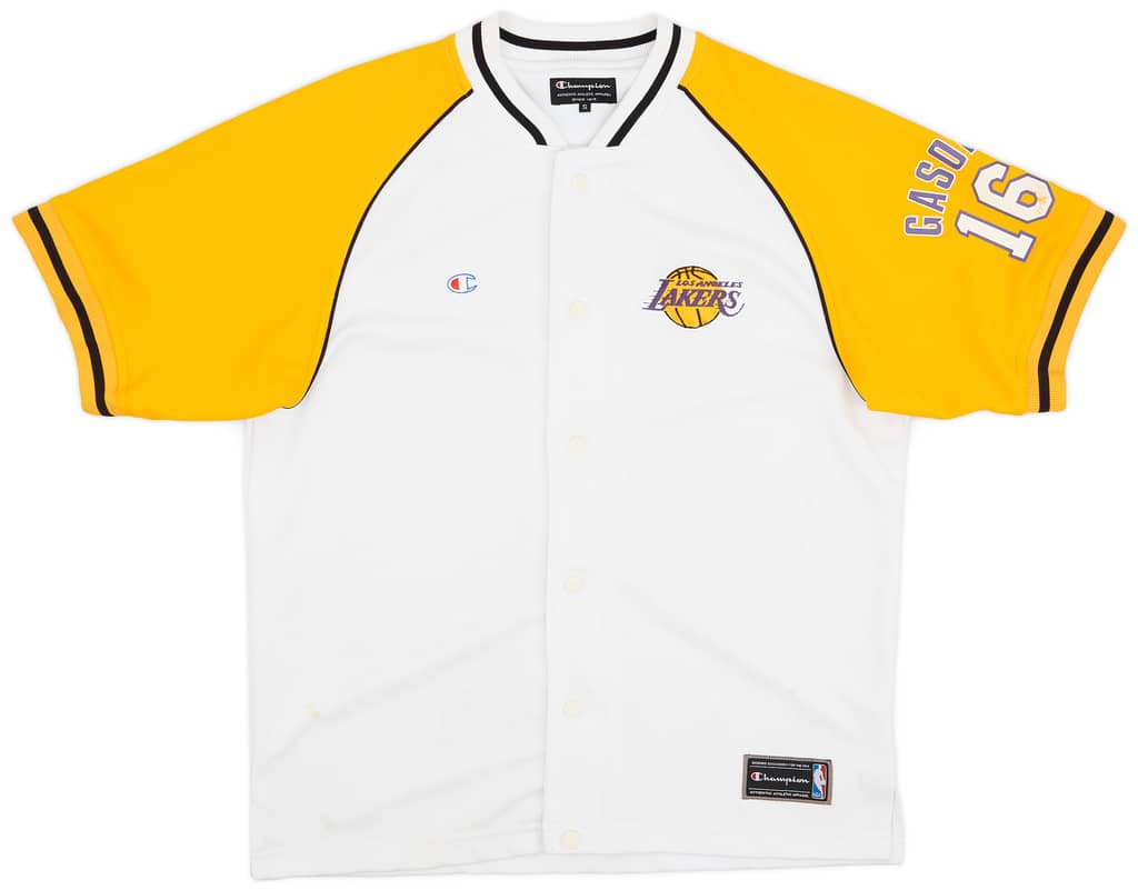 2008-10 LA Lakers Gasol #16 Champion Shooting Shirt - 5/10 - (S)