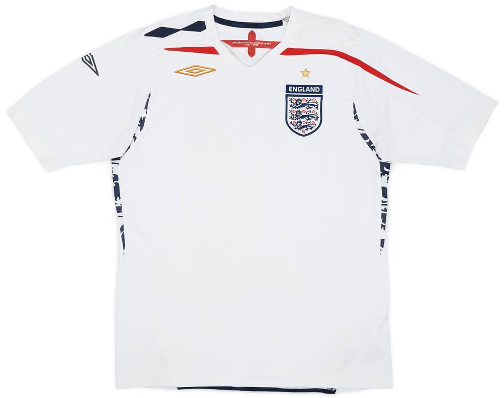 2007-09 England Home Shirt - 5/10 - (M)