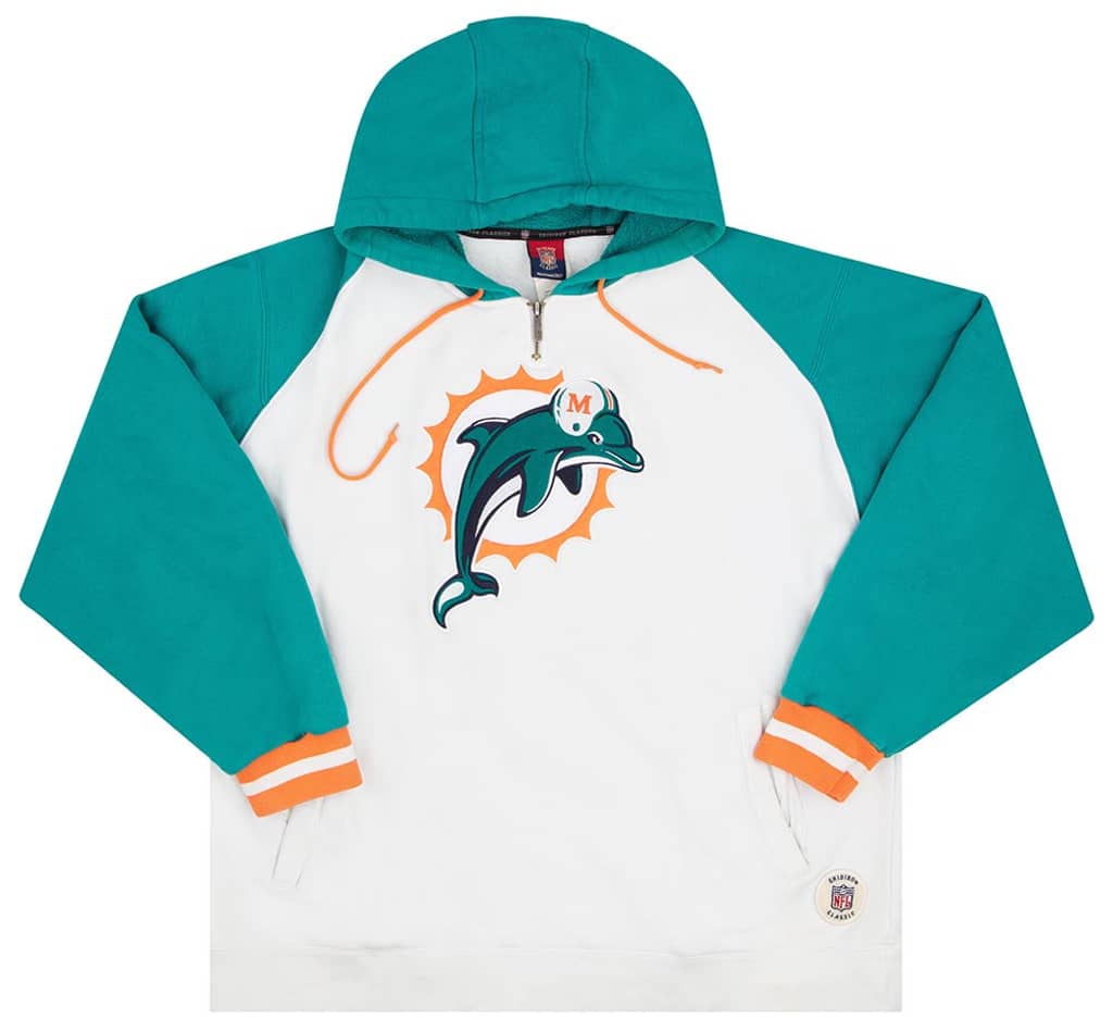 2000s Miami Dolphins Reebok Gridiron Classics Hooded Sweat Top XL