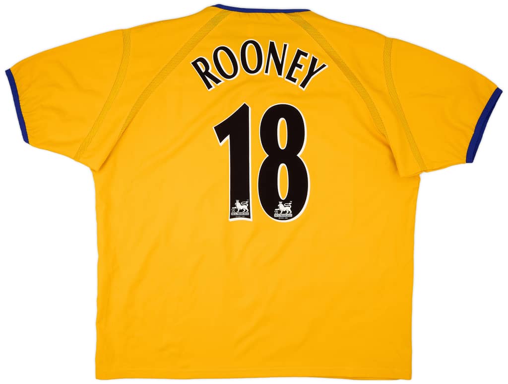 2003-04 Everton Away Shirt Rooney #18 - 9/10 - (XXL)