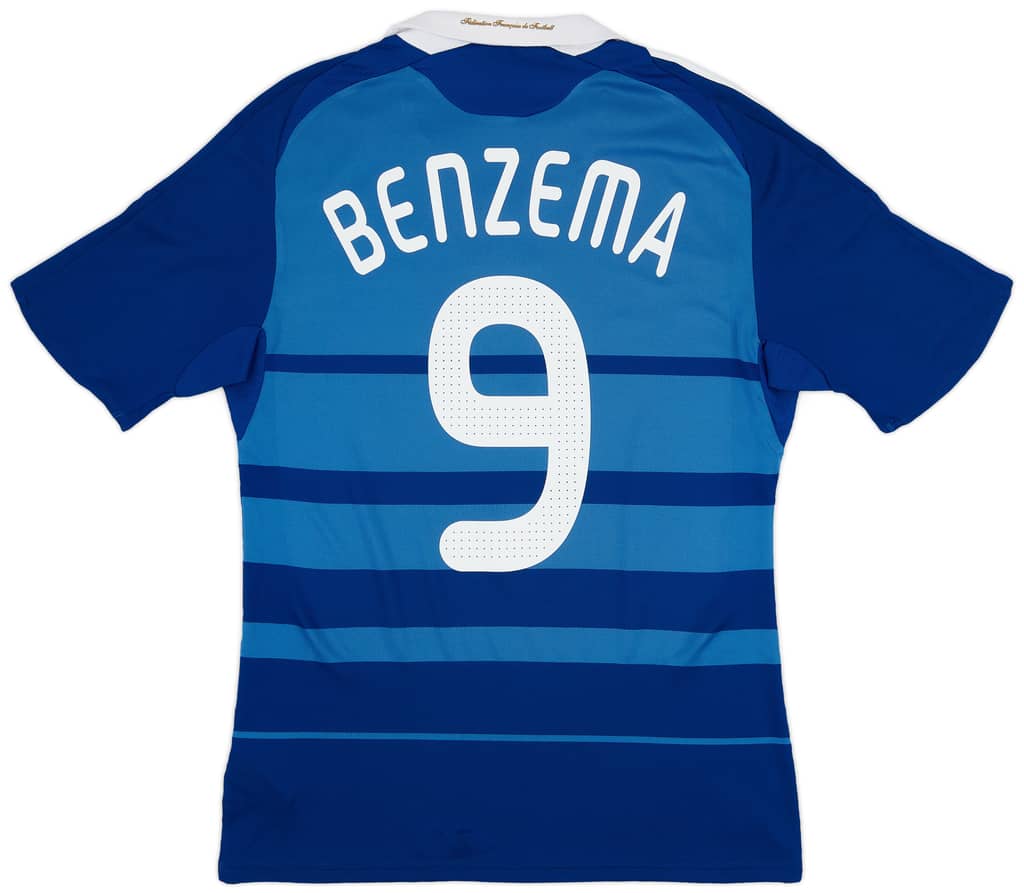 2008-09 France Home Shirt Benzema #9 - 8/10 - (M)