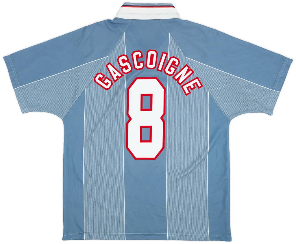 1996-97 England Away Shirt Gascoigne #8 - 6/10 - (L)