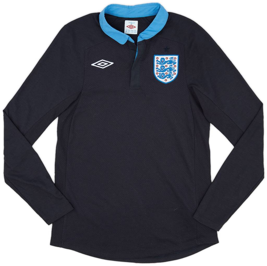 2011-12 England Away L/S Shirt - 8/10 - (S)