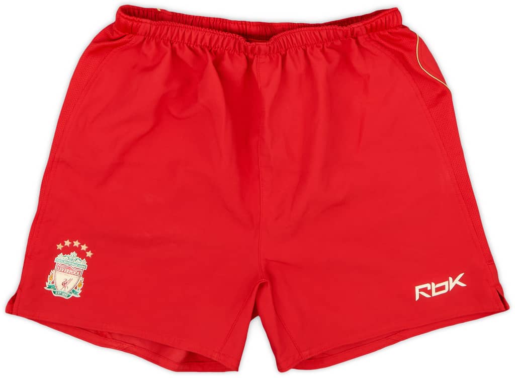 2005-06 Liverpool European Home Shorts - 7/10 - (L.Boys)