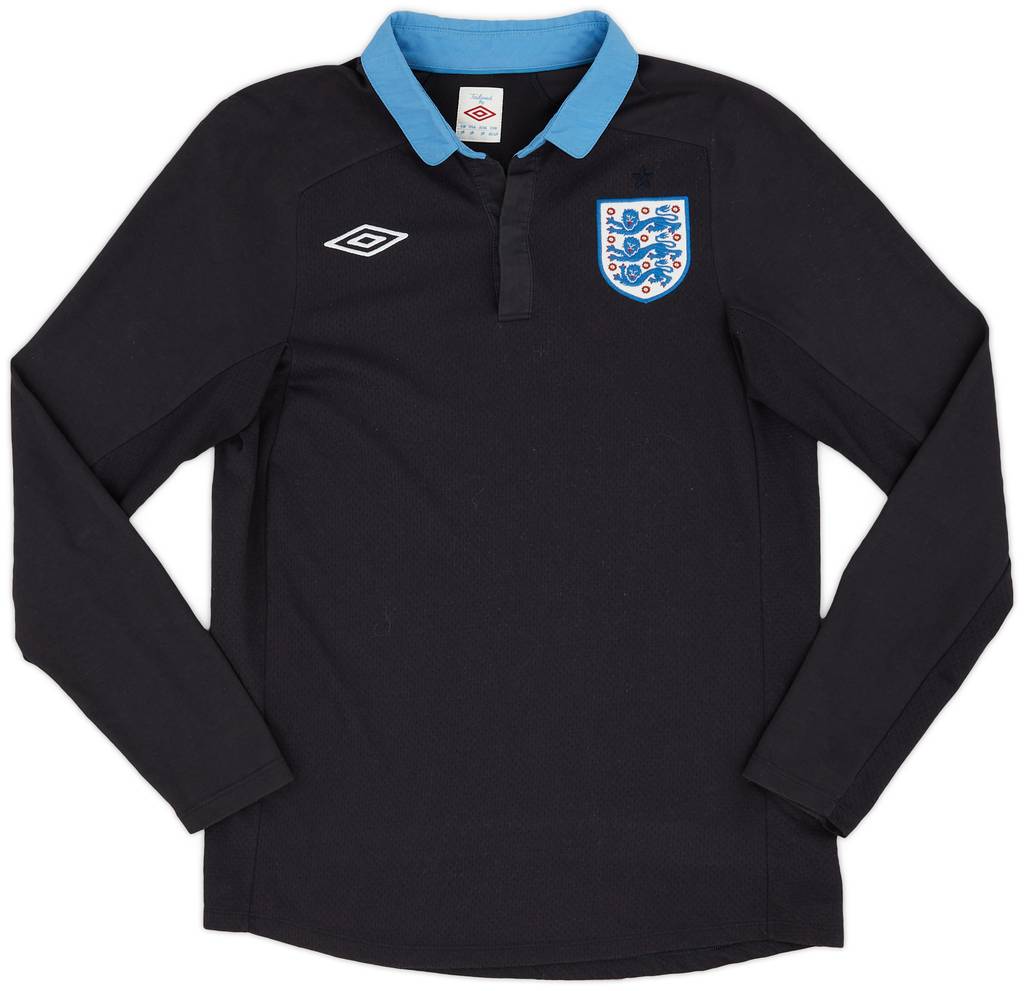 2011-12 England Away L/S Shirt - 9/10 - (M)