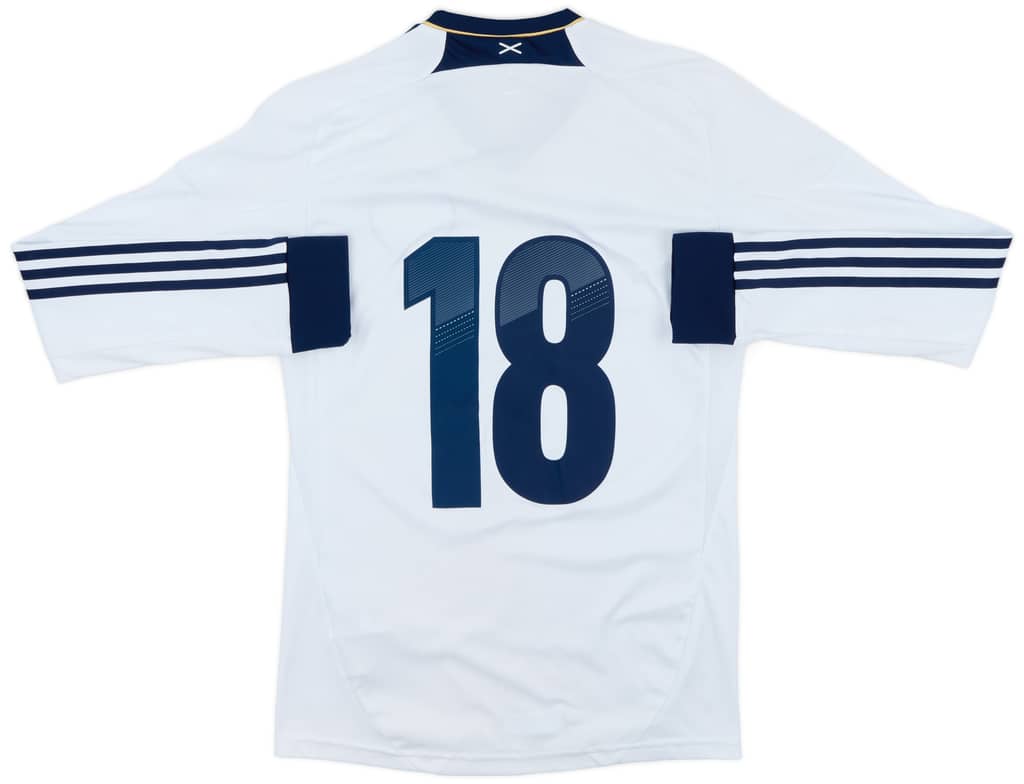 2012-14 Scotland Authentic L/S Away Shirt #18 - 8/10 - (S)