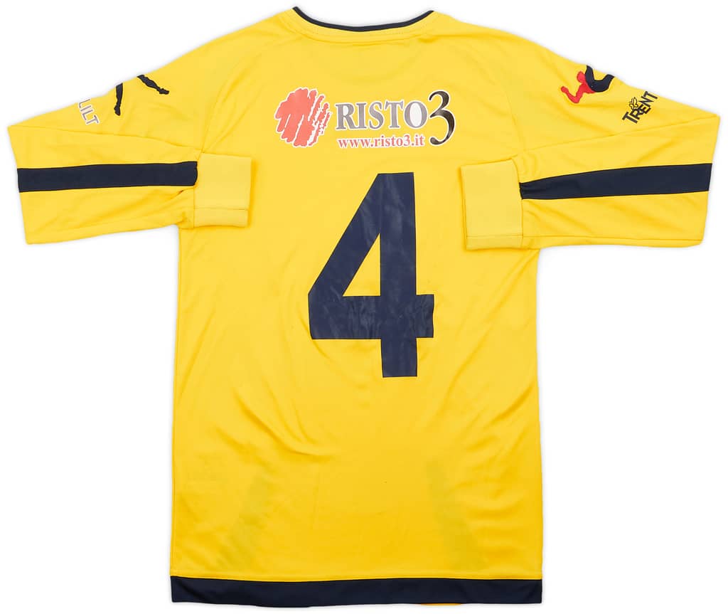 2014-15 AC Trento Home L/S Shirt #4 - 8/10 - (S)