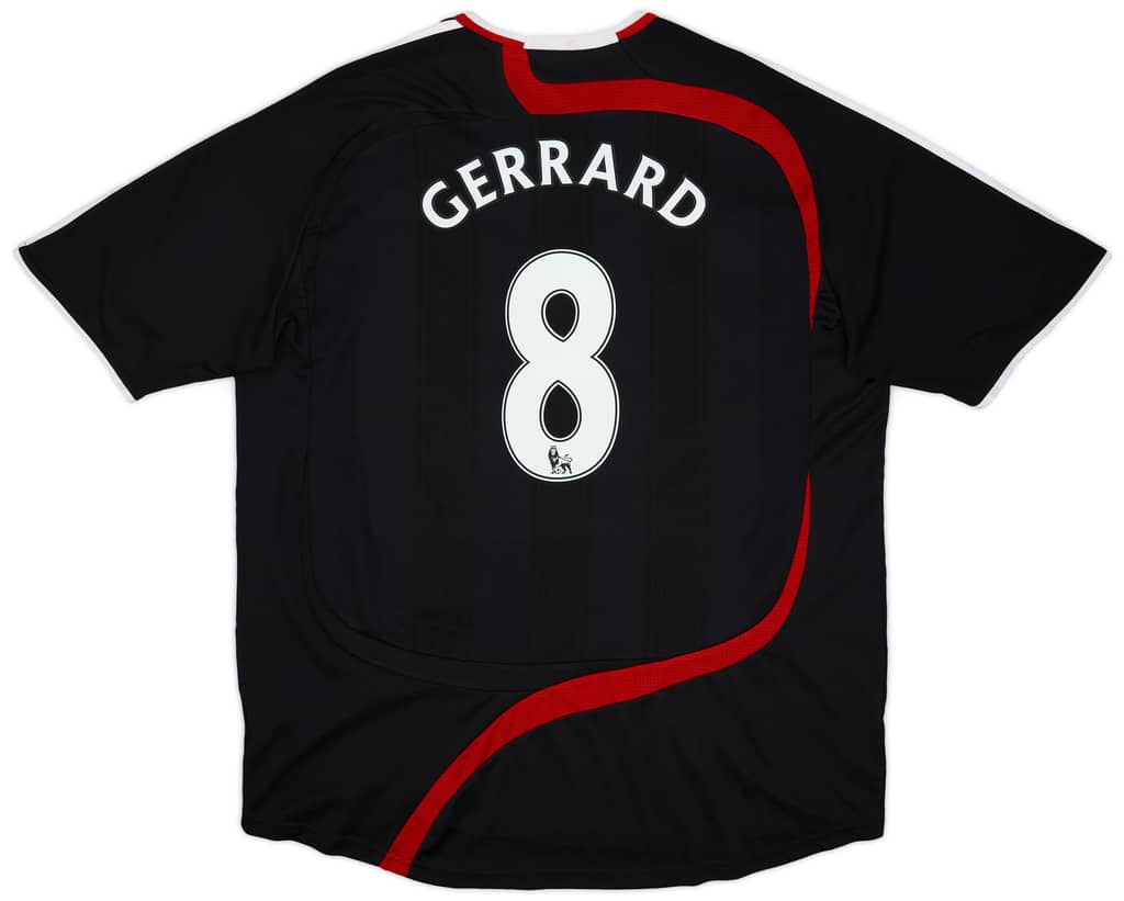 2007-08 Liverpool Third Shirt Gerrard #8 - 8/10 - (XXL)