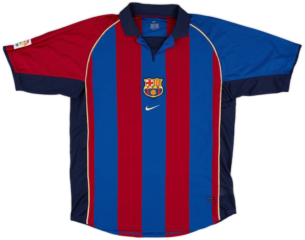 2001-02 Barcelona Commemorative Home Shirt F. De Boer #100