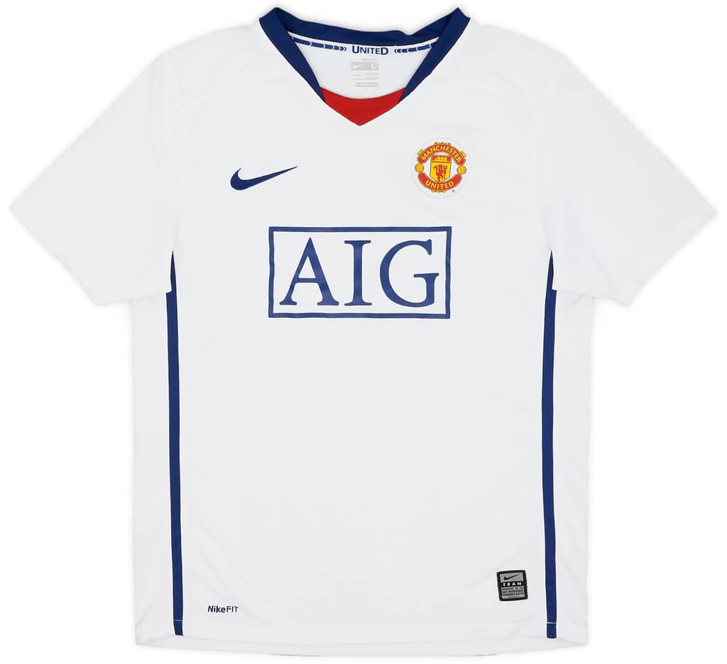 2008-10 Manchester United Away Shirt - 8/10 - (L.Boys)