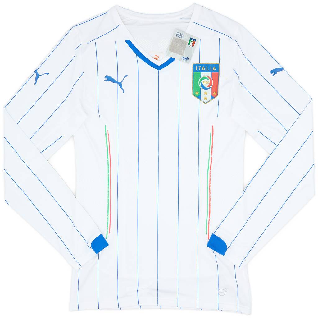 2014-15 Italy Player Issue Away L/S Shirt (L)