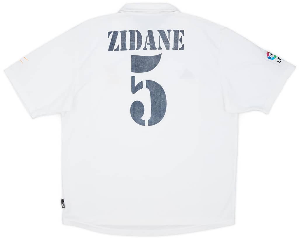 2001 Real Madrid Home Shirt Zidane #5 - 5/10 - (XL)